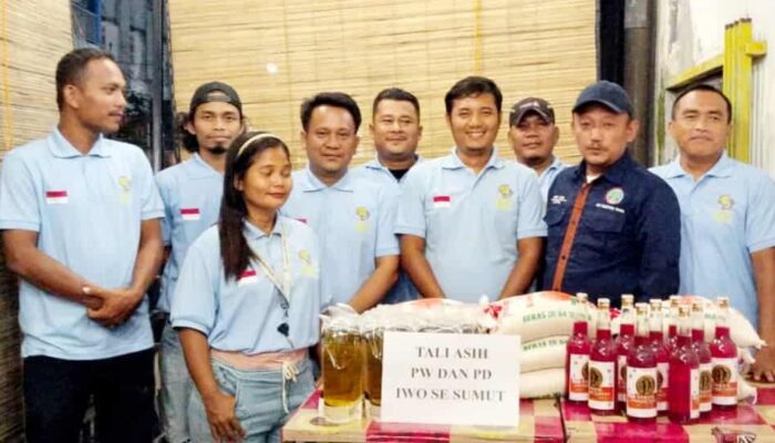 PW IWO Sumut Serahkan Bantuan kepada PD IWO Sibolga yang Terdampak Banjir