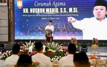 Menteri ATR/BPN Nusron Wahid Sampaikan Ceramah Nuzulul Quran di Korps Marinir TNI AL Cilandak