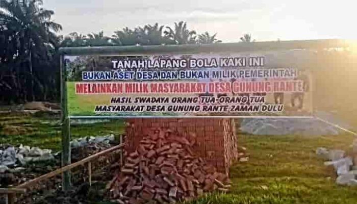 Masyarakat Gunung Rante Minta PD IWO Batubara Dampingi dan Kawal Pengaduan Lapangan Bola Kaki Jadi Gedung KDMP