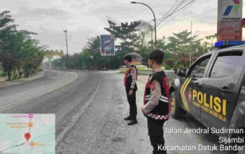 Jaga Kondusivitas Kota, Sat Samapta Polres Tanjungbalai Gelar Patroli di Titik Vital