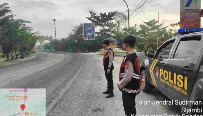 Jaga Kekondusifan Kota, Sat Samapta Polres Tanjungbalai Laksanakan Patroli Kota