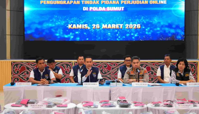 Polda Sumut Bongkar Judi Online Jaringan Kamboja, 19 Tersangka Ditangkap dari Dua TKP di Medan