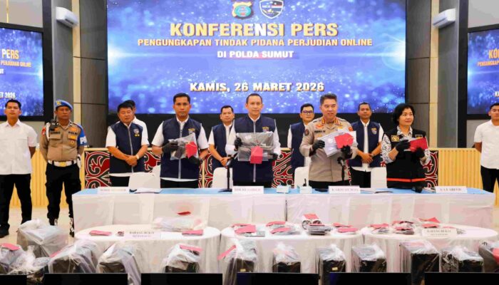 Judi Online di Medan Raup Omzet Diduga Rp7 Miliar, Polda Sumut Sita Puluhan Perangkat dan Rekening