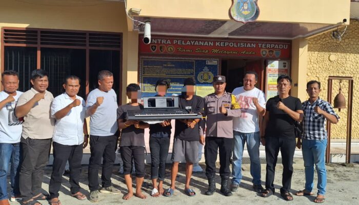 Kurang dari 24 Jam, Polsek Bangun Bekuk Tiga Pelaku Pembobolan Rumah Polwan