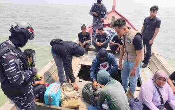 Operasi Gabungan TNI AL dan Imigrasi Gagalkan Penyelundupan PMI Non Prosedural di Perairan Asahan