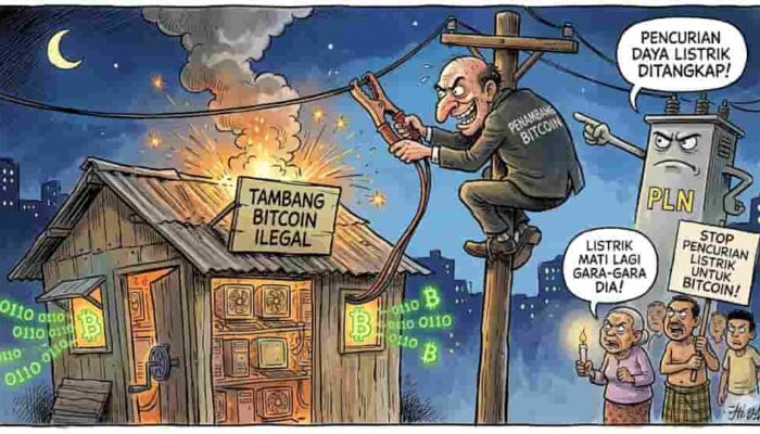 Pencurian Listrik untuk Tambang Bitcoin Disorot, Negara Rugi dan Pelaku Terancam Pidana