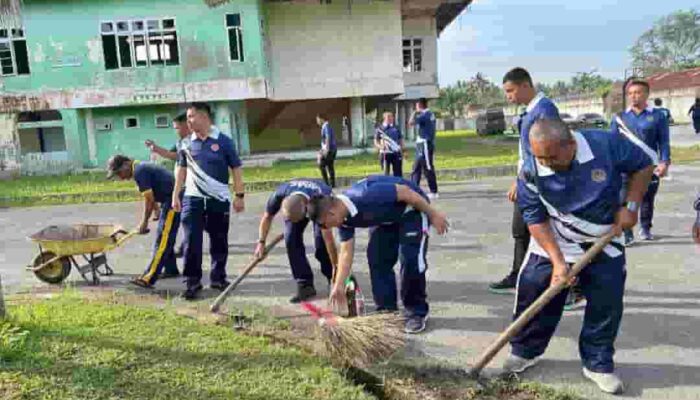 Lapas Kelas IIB Tanjungbalai Asahan Gelar Kebersihan Fasilitas Umum dalam Rangka HBP ke-62 Tahun 2026