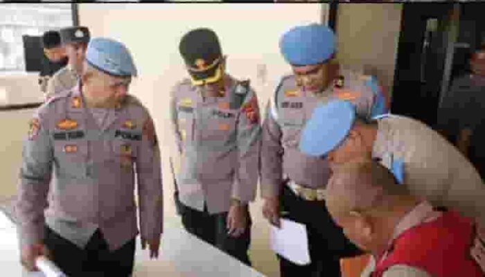 Propam Polda Sumut Cek Kelayakan Senjata Api di Polres Tanjung Balai