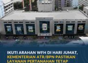 Kementerian ATR/BPN Terapkan WFH Setiap Jumat, Layanan Pertanahan Dijamin Tetap Optimal