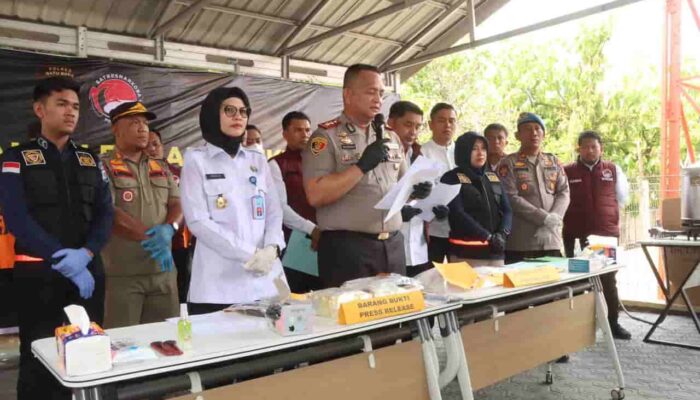 Polres Batu Bara Rilis Kasus Narkoba, Musnahkan 1.210,07 Gram Sabu