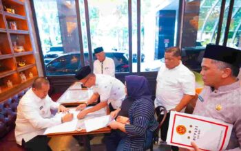 Bupati Batubara Tandatangani Naskah Perjanjian Hibah Lahan HGU PT Bakrie