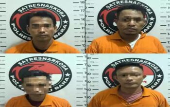 Sat Res Narkoba Polres Batubara Ringkus 4 Tersangka Dalam Penggerebekan Beruntun