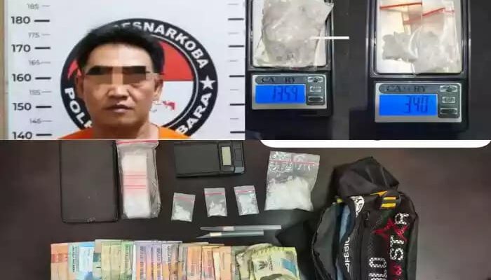 Pengedar Narkoba Jenis Sabu di Sei Balai Dicokok Tim Satresnarkoba Polres Batubara