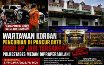 Wartawan Korban Pencurian di Pancur Batu Disulap Jadi Tersangka, Polrestabes Medan Dipraperadilan, Masyarakat: Tolong Berikan Keadilan Bagi Korban Pencurian!