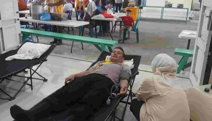 Sambut Hari Raya Waisak, Polres Tanjungbalai Ikuti Kegiatan Donor Darah di Vihara Triratna