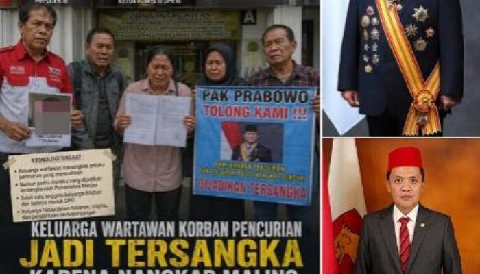 Viral! Keluarga Wartawan Korban Pencurian Masuk Penjara Polrestabes Medan Karena Nangkap Maling Kembali Surati Presiden Prabowo Subianto dan Ketua Komisi III DPR RI