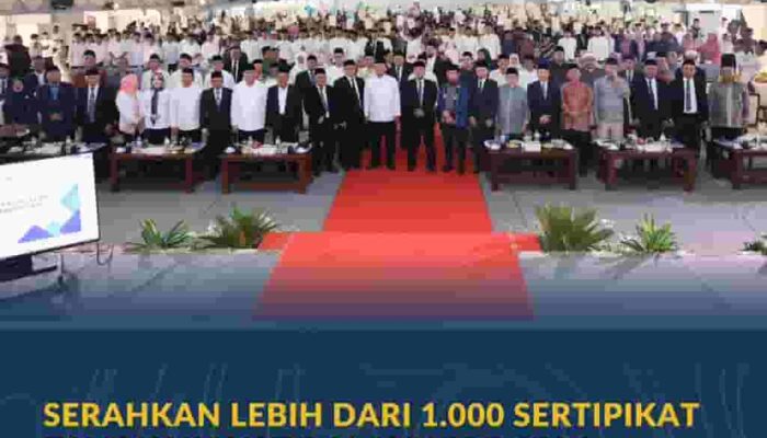 Serahkan Lebih dari 1.000 Sertipikat Tanah Wakaf dalam ICOP 2026, Menteri Nusron Minta Penerima Jadi Pionir Percepatan