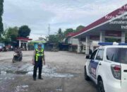 Antisipasi Kelangkaan BBM, Sat Lantas Polres Tanjung Balai Gelar Patroli di Sejumlah SPBU