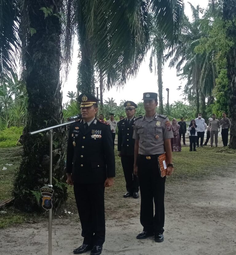 Polres Tanjungbalai Gelar Upacara Tradisi Polri Wafatnya Kasat Binmas AKP Zainuddin
