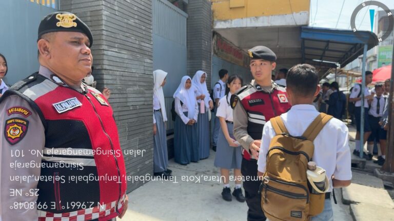 Cegah Tawuran dan Bullying, Sat Samapta Polres Tanjung Balai Sambangi Sekolah
