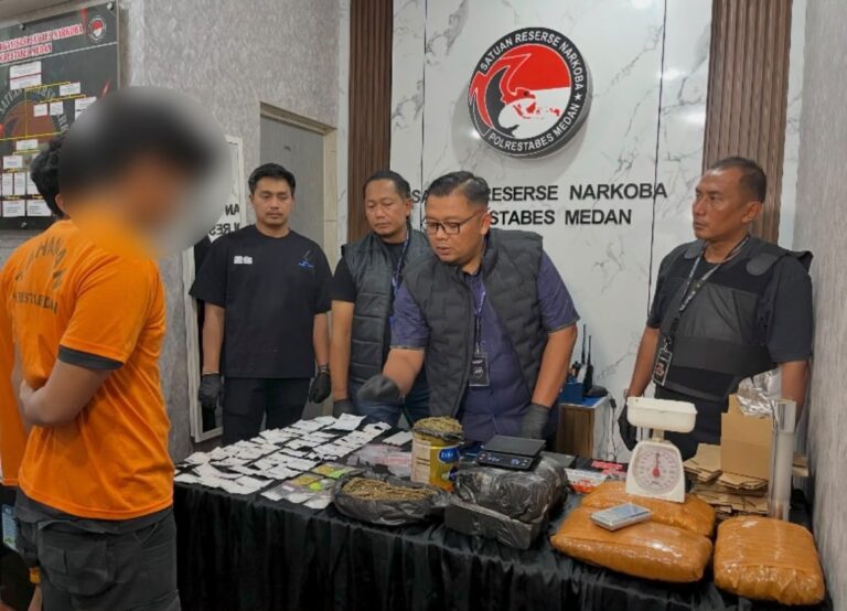 Bandar Narkoba Lintas Provinsi Berkedok Paket Ekspedisi Digulung Satresnarkoba Polrestabes Medan