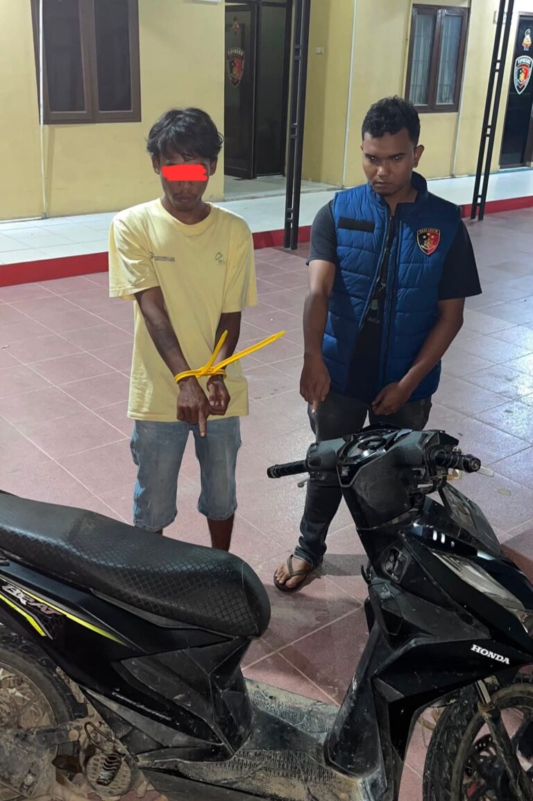 Polisi Amankan 1 Terduga Pelaku Curanmor di Tapteng, Motor Korban Ditemukan