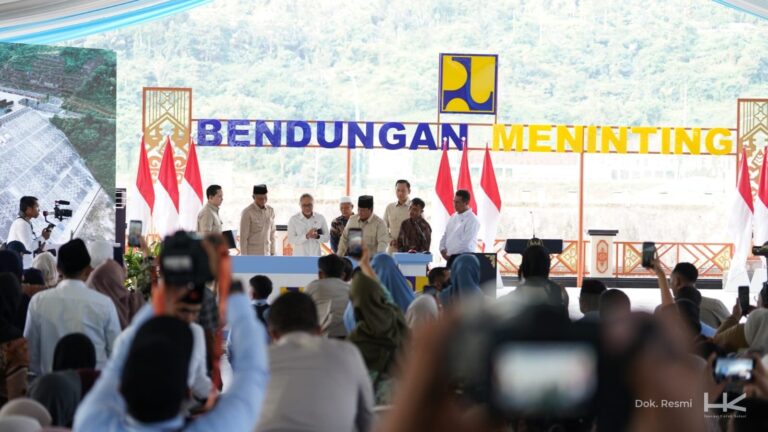 Prabowo Resmikan 5 Bendungan Nasional, Meninting dan Keureuto Dibangun Hutama Karya