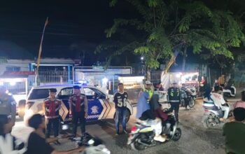 Cegah Balap Liar dan Kejahatan Jalanan, Satlantas Polres Tanjung Balai Intensifkan Blue Light Patrol