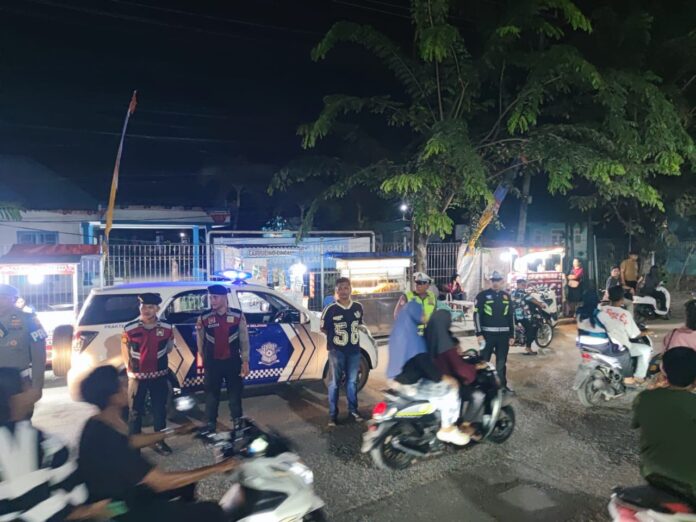 Cegah Balap Liar dan Kejahatan Jalanan, Satlantas Polres Tanjung Balai Intensifkan Blue Light Patrol