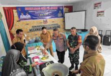 Polsek Teluk Nibung Dukung Percepatan Penanganan Stunting, Kawal Pelatihan PMT Berbasis Pangan Lokal