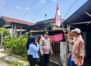 Sambut HUT RI ke-81, Polsek Datuk Bandar Ajak Warga Kibarkan Bendera Merah Putih