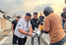 Polrestabes Medan Gerebek Lokasi Diduga Sarang Narkoba di Bantaran Rel Tembung