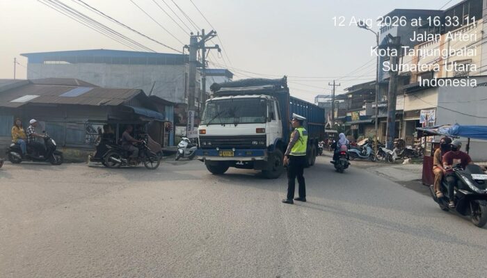 Sat Lantas Polres Tanjungbalai ilIntensifkan Patroli Sore, Antisipasi Kemacetan dan Balap Liar