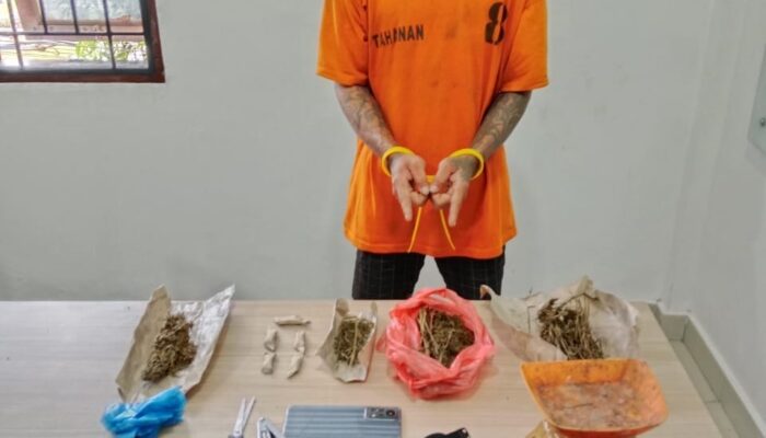 Digerebek Tengah Malam, Polres Karo Temukan Ganja Hampir 108 Gram di Rumah Buruh Bangunan