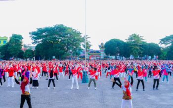 Ribuan Warga Tebing Tinggi Padati Lapangan Merdeka Meriahkan Semarak Hut Ke-81 RI