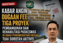 Kabar Dugaan Fee Tiga Proyek Puskesmas di Dinas Perkimcikataru Medan Disorot Aktivis, Minta APH Lakukan Penyelidikan