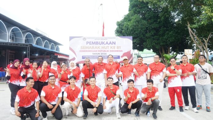 SEMARAK KEMERDEKAAN MELEDAK DI TANJUNG GUSTA! Lapas Kelas I Medan Gebrak HUT RI ke-81 dengan Fun Walk, Baksos hingga Donor Darah