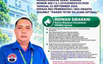 Ruangan Rumah Sakit Penuh, Pemprov Sumut Terbitkan Surat Edaran: Pasien Tetap Harus Dilayani Optimal