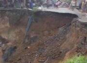 Tanah Longsor Putuskan Jalan Provinsi Medan–Tiga Juhar–Seribu Dolok