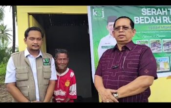 KSJ Bangun Kembali Rumah Pak Usup Tak Layak Huni