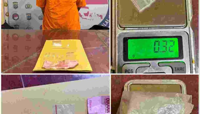 Digerebek Polisi di Teluk Nibung, Terduga Pengedar Sabu Diciduk Bersama Lima Orang Lain
