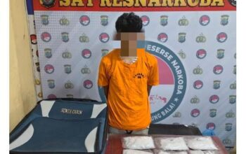Sat Narkoba Polres Tanjungbalai dan Bea Cukai Gagalkan Penyelundupan 4,04 Kg Sabu dari Malaysia, Mahasiswa Dijanjikan Upah Rp30 Juta