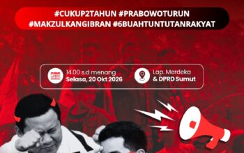 AMSUB Rencanakan Aksi 500 Mahasiswa di Medan, Enam Tuntutan Soroti Dua Tahun Pemerintahan Prabowo-Gibran