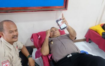 Sambut HUT ke-75 Humas Polri, Polres Tanjungbalai Gelar Donor Darah, Kumpulkan 33 Kantong