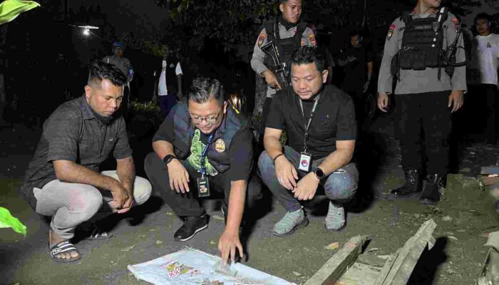 Tim Gabungan Polrestabes Medan dan Kadus Selambo Cek Ulang Barak, Temukan Plastik Klip Diduga Bekas Narkoba